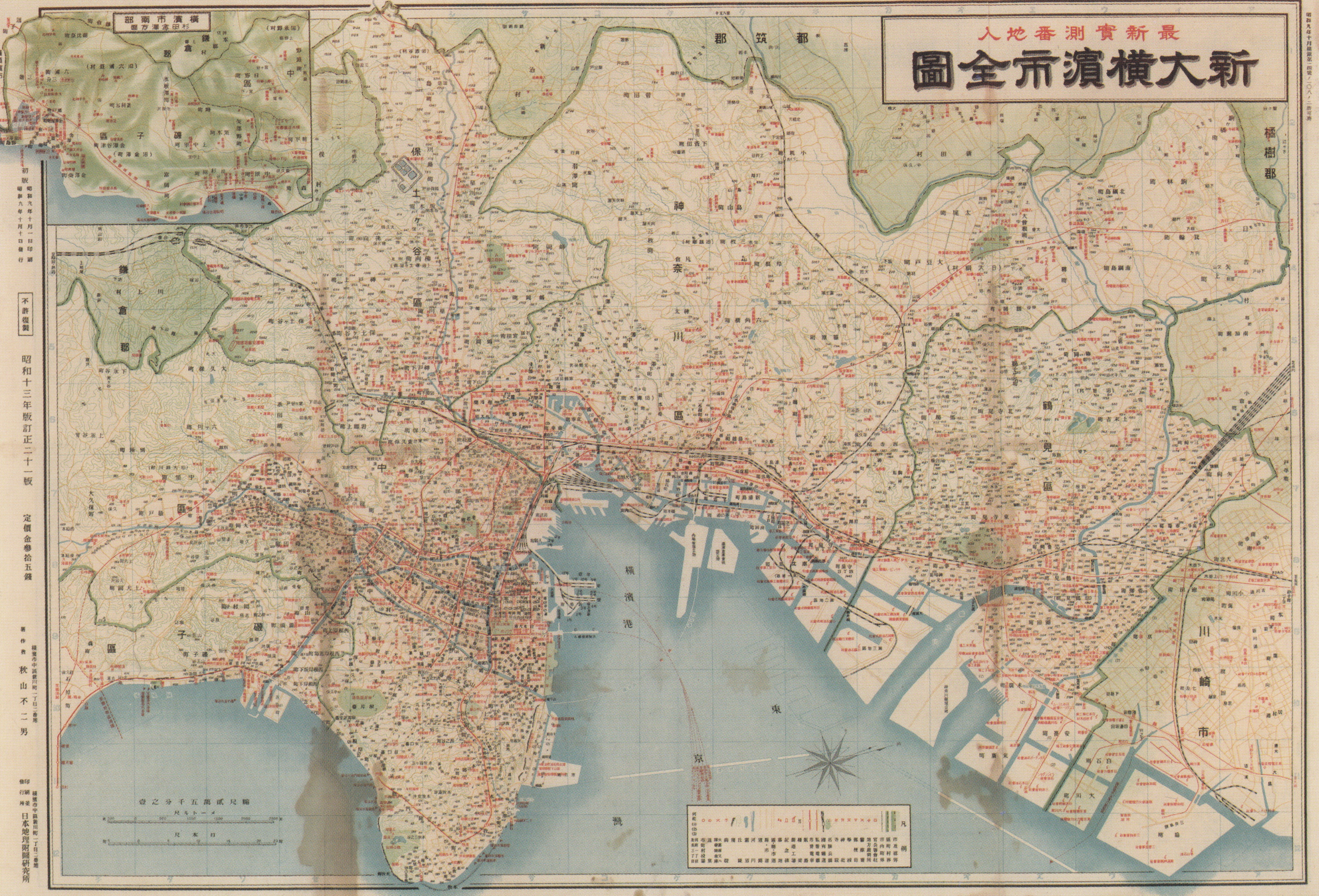 横浜のさまざまな地図